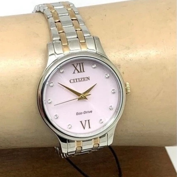 Citizen Women’s Watch. Eco-drive. Pink dial with rose...